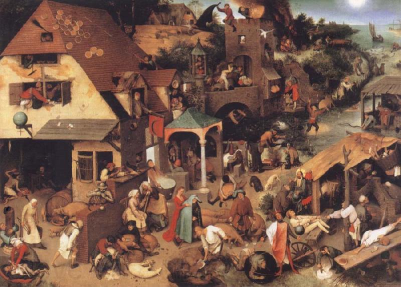 Pieter Bruegel Museums national the niederlandischen proverb France oil painting art